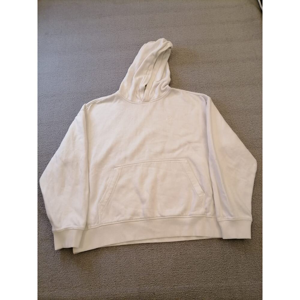 Calvin Klein‎ Women Small White Pullover Hoodie Relaxed Fit Comfortable Everyday